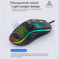 USB Wired Gaming Mouse Mechanical Mice USB Luminous Light Mouse 7200DPI Adjustable Optical Gamer Mice for PC Computer Game. 