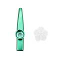 FORIDE 3X Kazoo Aluminum Alloy Metal with 15 Pcs Gifts Flute Diaphragm for Children Music-Lovers-Green. 