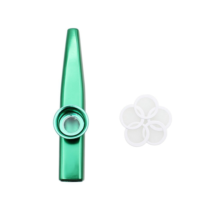 FORIDE%203X%20Kazoo%20Aluminum%20Alloy%20Metal%20with%2015%20Pcs%20Gifts%20Flute%20Diaphragm%20for%20Children%20Music-Lovers-Green%20-%20Image%207