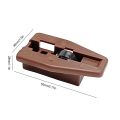 1Set Durable Plastic Metal Drawer Guide Slide Accessory with Roller Brown Drawer Track Slide Kit Universal Drawer Slide Replacement Part for Dressers Hutches Nightstand. 