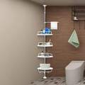 Gadget Deal No Tools 4 Tier Multi Use Rack Corner Shelf Holder Shelves Adjustable Storage Space Saver Organizer Kitchen Bathroom Toilet. 