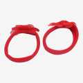 Red Colour Flowerl Design Rubber Band. 