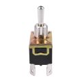 fasdaga 2X AC 250V/10A 125V/15A DPDT 3 Position ON/OFF/ON 6 Pins Toggle Switch Black+Silver. 