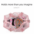Portable Water Resistant PVC Travel Bag Waterproof Large Capacity Gym Sport Bag PVC Shoulder Fitness Transparent Bag Summer Beach. 