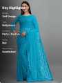Self Design Bollywood Net Saree For Women. 