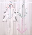 Plastic Hanging Double Hook Shoes Drying Rack. 