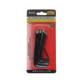 Snzo Black Stainless Steel Hex Key Wrench Set 8 Pcs. 