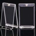 New Acrylic Card Holders Transparent Magnetic Card Storage Box Display 35PT Trading Cards Sleeves Card. 