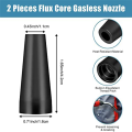 16PCS Flux Core Gasless Nozzle Tips K3493-1 Accessory Part 0.035inch Contact Tips & Gas Diffusers with Century FC90/80GL Titanium. 
