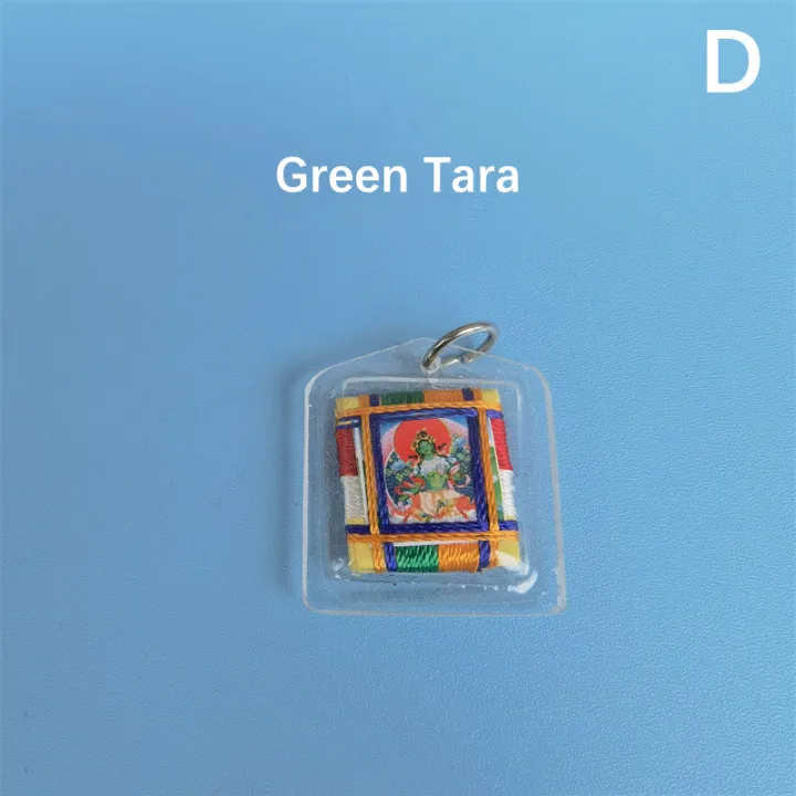 Tibetan%20Tangka%20Green%20Tara%20Buddhism%20Keychains%20Small%20Pendants%20Pocket%20Fengshui%20Key%20Chain%20Buddhist%20Decoration%20JINBING%20-%20Image%204