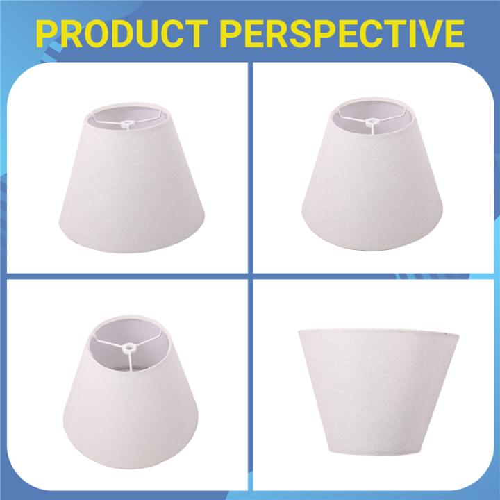 Linen%20Fabric%20White%20Lamp%20Shade%205x9x7%20Inch(White%20with%20Gold%20Threads)%20-%20Image%206