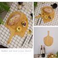 Premium Smooth Long Handle Pizza Peel Nonstick Bamboo Wood Bamboo Pizza Cutting Board Easy Storage Durable Serving Board Baking Tool. 