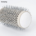 Sutuiying 1PC 6 Size Gray Hair Brush Nano Hairbrush Thermal Round Barrel Luxury Comb Hairdressing Hair Drying Curling Salon Styling Tool. 