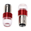 Car Tail Brake Light Strobe Flashing LED Lamp Motorcycle Warning Light Bulb Red Dounp. 