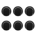 6Pcs Pack 66mm Ladies Beginners Practice Tennis Ball,Black. 