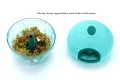 Japanese Blades Manual Crank Chop Food Processor - All-in-One Hand-Held Chopper - Hand Coppers For Kitchen Use. 