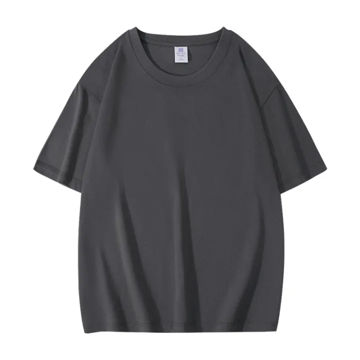 T-shirt%20custom%20260g%20dropped%20shoulder%20t-shirt%20solid%20color%20round%20neck%20short%20sleeve%20plus%20size%20men's%20solid%20color%20advertising%20shirt%20cultural%20shirt%20customization%20-%20Image%207