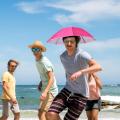 Hands Free Umbrella Folding Umbrella Hat For Adults And Kids UV Protection Umbrella Cap Adjustable Headwear For Fishing Golf. 
