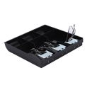 2X 3-Grid Money Cash Coin Register Insert Tray Replacement Cashier Drawer Storage Register Tray Box Classify Store. 