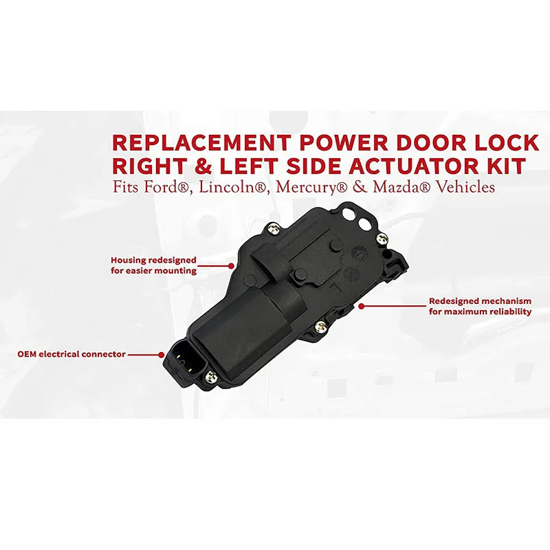 thumbnail image 2 of Passenger Right Side Power Door Lock Actuator For Ford Lincoln Mercury 2 of 6