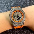 HOT Luxury Diamond Watch Dial For GA2100 GA2100 DIY Watch Mod kit Dial Scale For GA-2100 GA2110 Modification Watch Parts Accessories. 