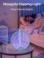Foldable Swivel Mosquito Bat, 3 in 1 Mosquito Racket USB Rechargeable, Bug Zapper Electric Fly Swatter with UV Light Lamp, Hangable Mosquito Swatter Racket w/Long Lasting Lithium-ion Battery. 