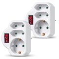 European Electrical Sockets with Switch EU Plug. 