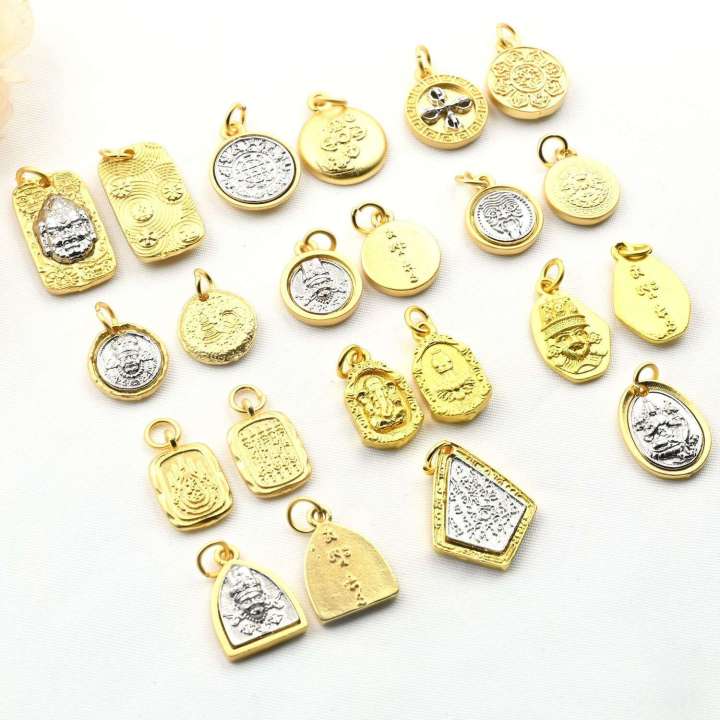 Ancient%20Gold%20Zaki%20Ram%20Yellow%20God%20of%20Wealth%20Shaka%20Vra%20Sutra%20Six-Word%20Mantra%20Bracelet%20Jewelry%20Pendant%20-%20Image%203