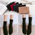 Women Velvet Fur Inside Winter Socks - Multicolor. 