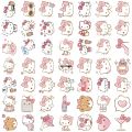Linman 50PCS Kawaii Hello Kitty Meme Stickers Cute Sanrio Cartoon StFifty percent discount icker for Girls Toy Phone Guitar Water Bottle Graffiti Decals. 