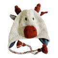 Woolen Hand Knite Animal Ear Flap Hat/Cap Topi For Men. 