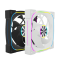 Desktop Case Cooling Fan 12cm ARGB Chassis Fan Temperature Controlled Silent PWM 5V 3-Pin. 