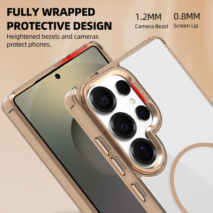 NEW%20HODON%20Luxury%20Clear%20Magnetic%20Phone%20Cases%20For%20Samsung%20Galaxy%20S25%20S24%20S23%20S22%20Plus%20Ultra%20A15%20A55%20A35%20A16%20A26%20A36%20For%20Magsafe%20Case%20Transparent%20Wireless%20Charging%20Hard%20Cover%20-%20Image%205