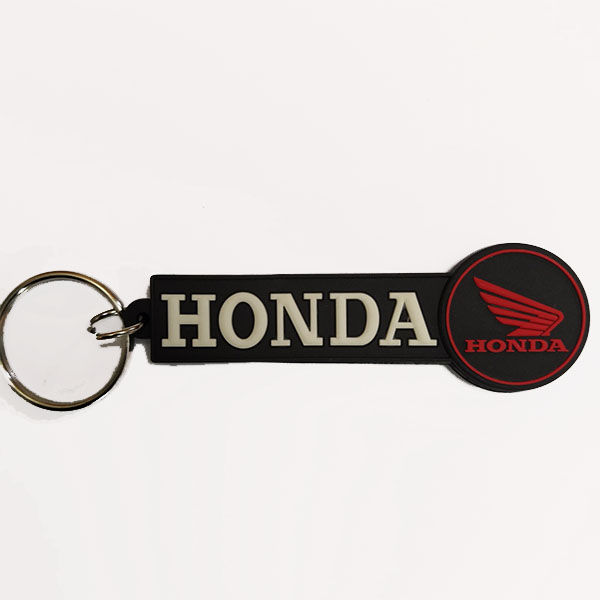Honda Logo Printed Double Sided Keychain For Car Bike Men Women Keyring