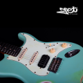 Jet Guitars JS 400 SFG HSS Roasted Maple Relic Sea Foam Green w/ Gigbag. 