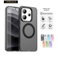 Lereach Colorful Matte Transparent Case for Xiaomi Redmi Note 14 4G 14 Pro 4G Anti-fingerprints PC Hard Back Cover Phone Case. 