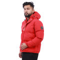 Red Trapstar Winter Heavy Down Jacket For Men. 