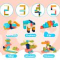 Soft Building Blocks for Toddlers 1-3 3-5 Educational Sensory Block Set Stacking Toys for 1+ 2 3 4 5 Year Olds Baby Preschool Learning Toys Age 2-4 Easter Toys Birthday Gifts for Kids Boys Girls. 