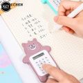 DISICHEN Fashion Mini Calculator Portable Pocket Size 8 Digits Display Cartoon Cute Bear Ultra-thin Button Calculator School Supplies for Child. 