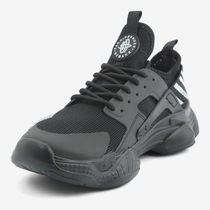 Black Breathable Running Shoes For Men (Kp-552)