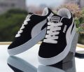 Classic Black & White Women’s Suede Sneakers – Timeless, Elegant & All-Day Comfort. 
