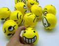 Stress Relieving Ball - Happy Cute Emozy Face Squishes Toys Stress Foam Ball | Smiley Design Stress Relief Squishy Toy. 