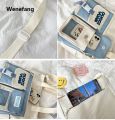 Wenefang transparent bag School Bags For Teenage Girls Kawaii Shoulder Bag Women Handbags and Purses Multipockets Transparent Itabag New Crossbody Bags. 