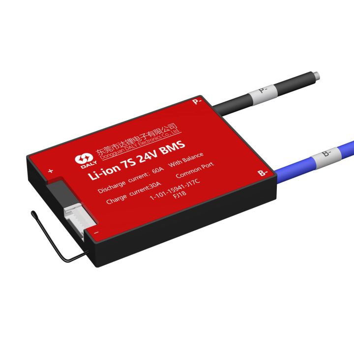 24V BMS li-ion 7S 20A With Balance wire and Temperature Sensor for Rated 3.7V Lithium Battery Power Bank Short Circuit Protection