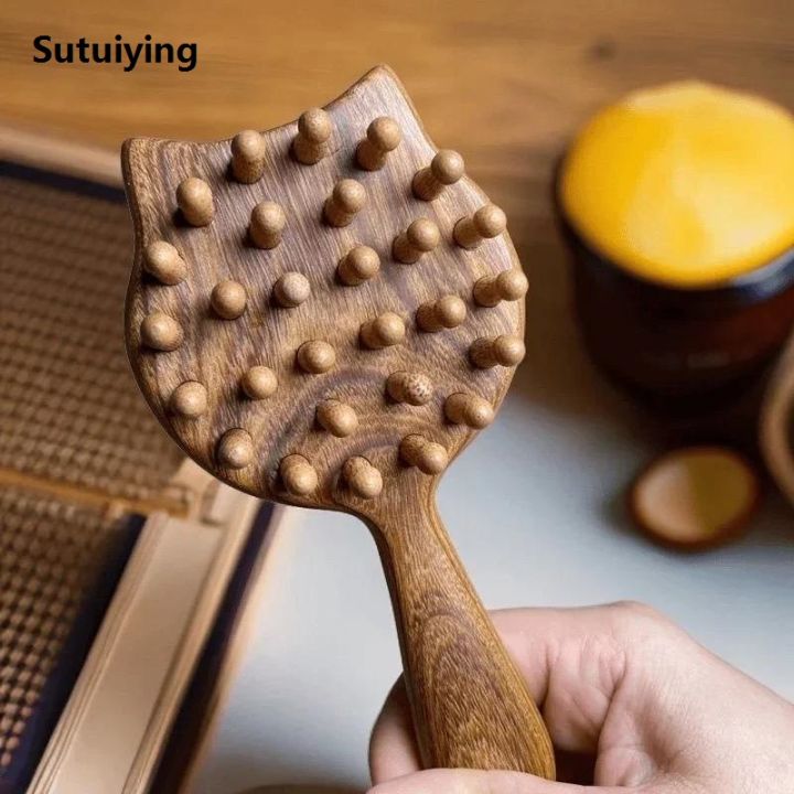 Sutuiying%20Cute%20cat%20shape%20Wood%20hair%20Comb%20for%20small%20children%20kids%20air%20cushion%20New%20wood%20Circular%20Scalp%20massage%20Combs%20Household%20Use%20Makeup%20Tools%20-%20Image%204