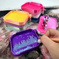 New DIY Craft Large Diamond Painting Tray Large Capacity Embroidery Drill Storage Tray Colourful Beading Plates Beads Sorting Storage Tray for Nail Art. 