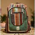Handmade Natural Hemp Nepal Backpack for Men And Women Small Lightweight Daypack. 
