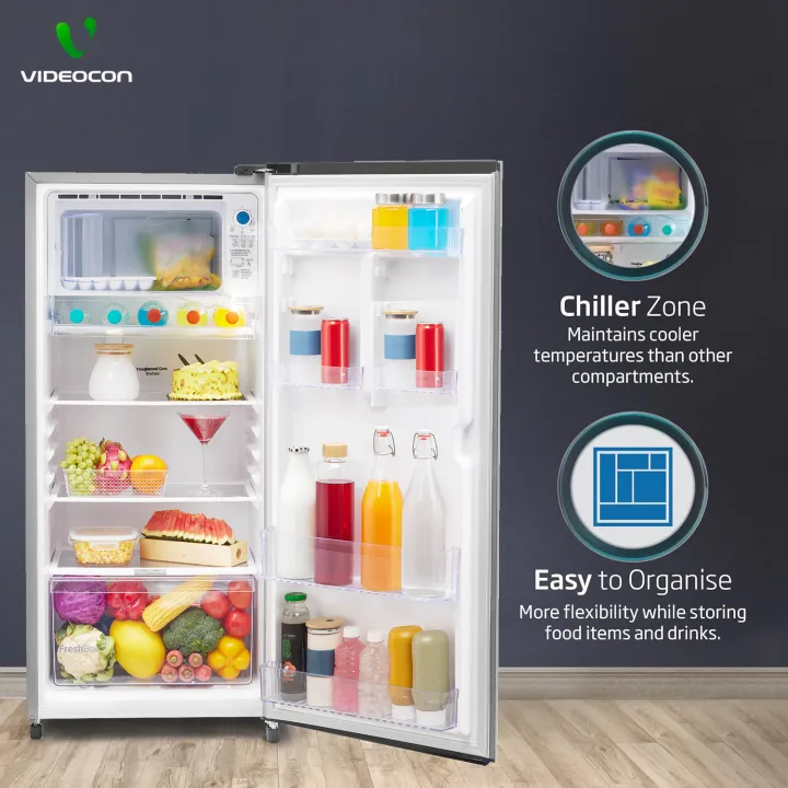 Videocon%20Life%20225%20LTR%20Single%20Door%20Direct%20Cool%20Refrigerator%205%20Star%20Steel%20Color%20VCM%20-%20Image%205