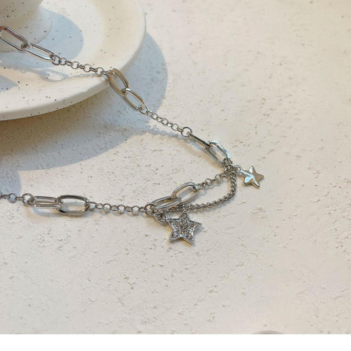 embellished%20necklace%20Y2K%20style%20initial%20necklaces%20for%20women%20Wholesale%20price%20Double%20layer%20necklaces%20for%20women%20trendy%20for%20Party%20wear%20Casual%20jewelry%20-%20Image%206