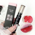 PINKCOCO Watery Mirror Dudu Lip Glaze Nude Lipstick Lipstick Female Students Plain Makeup White Lip Gloss Pure Desire Lipstick. 